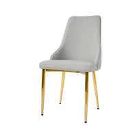 Light Luxury Leather Dining Chair Set of 2