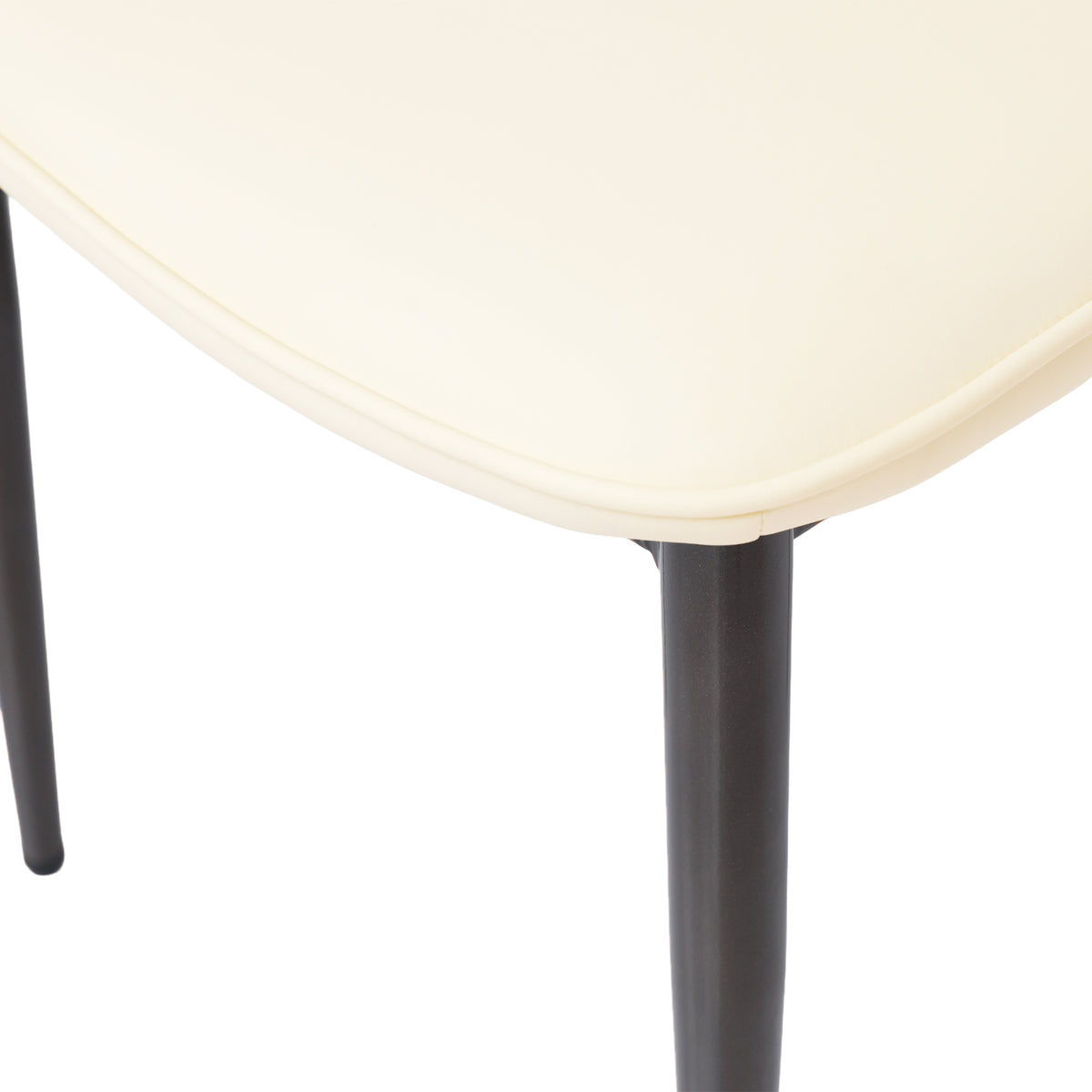 Vegan Leather Modern Dining Chairs Set of 2