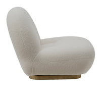 Modern Armless Single Sofa Round Seat