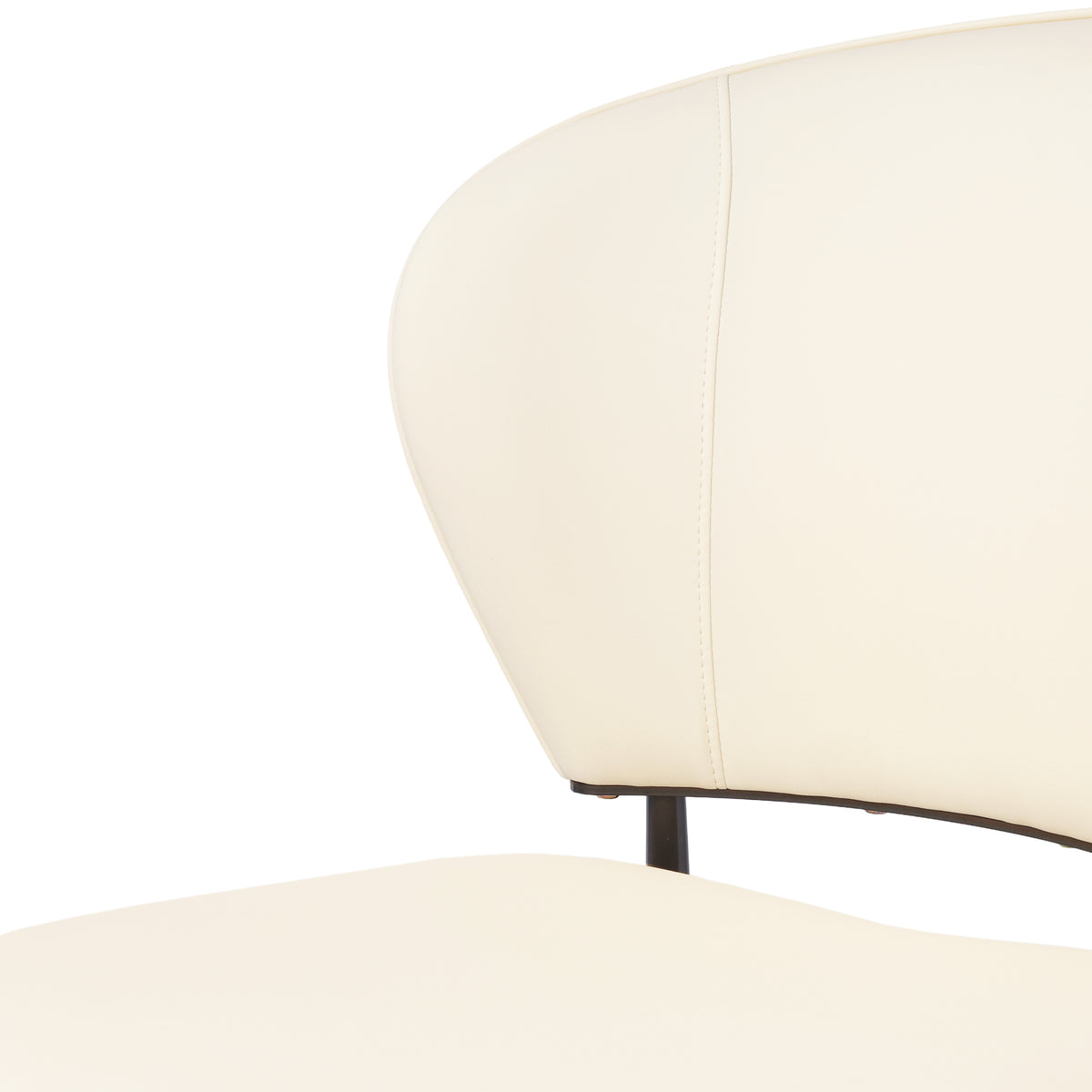 Vegan Leather Modern Dining Chairs Set of 2