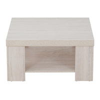Travertine Block Leg Square Coffee Table