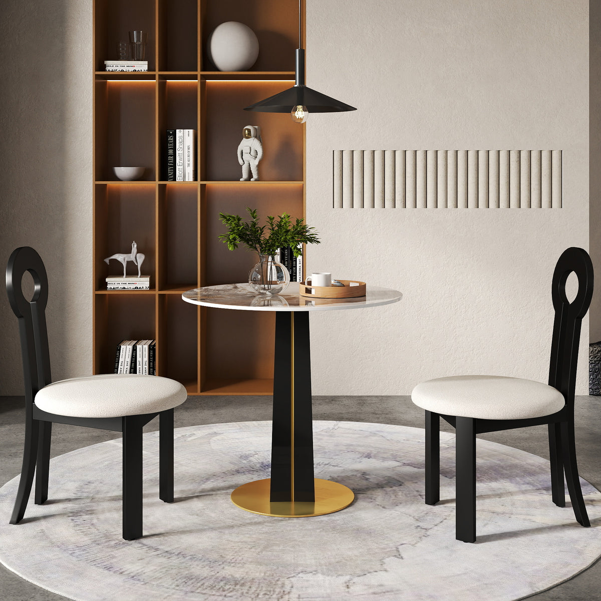 Light Luxury Conversation Table – Multi-Shape & Material Options + Color-Block Legs, Leisure Tea Table