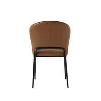 Modern Italian Style PU Leather Dining Chair Set of 2
