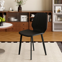 Modern Vertical Stitch PU Upholstered Dining Chair Set – 2 Color Options, 2-Pack / 4-Pack Available