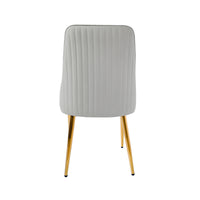 Light Luxury Leather Dining Chair Set of 2
