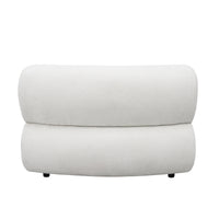Curved Modular Sofa with Textured Fabric – Modern Minimalist Sectional
