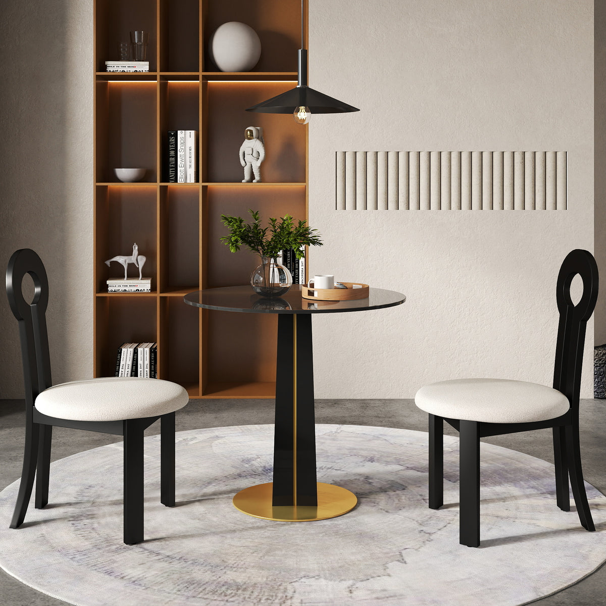Light Luxury Conversation Table – Multi-Shape & Material Options + Color-Block Legs, Leisure Tea Table