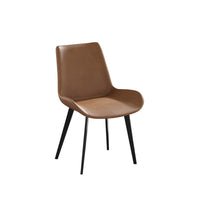 Modern Simple Luxury High-end Tea Restaurant Table Chair Italian Minimalist Leather Chair Nordic Backrest Chair