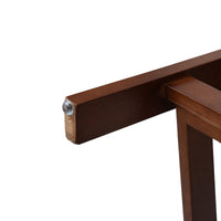 Minimalist Upholstered Counter Bar Stool Set, Walnut Solid Wood Frame, 2-Pack Per Box