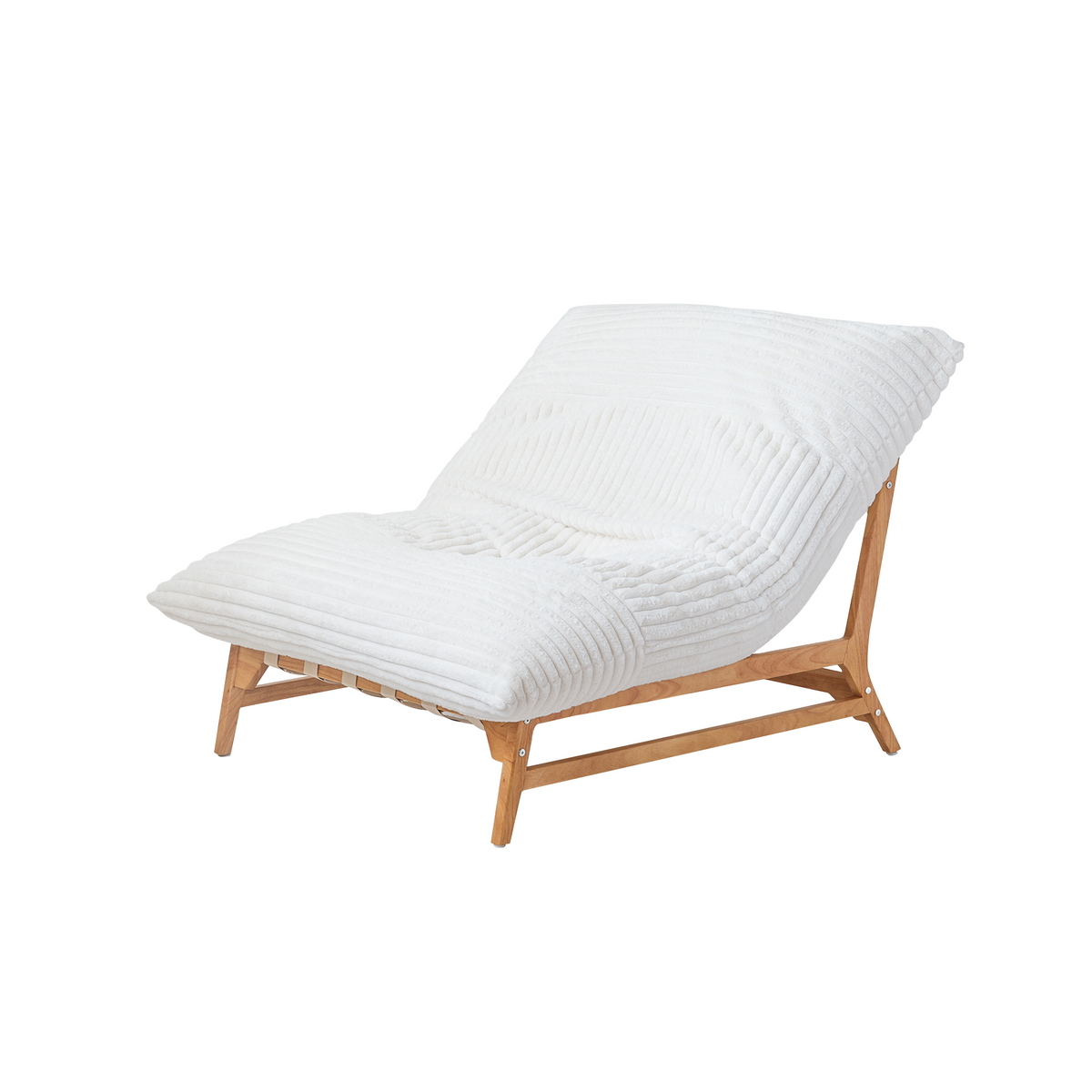 Leisure Lounge Chair – Corduroy Fabric, Solid Wood Frame for Living Room Corner/Bedroom Rest Area