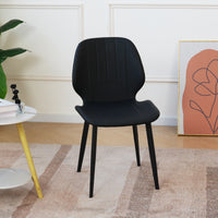 Modern Vertical Stitch PU Upholstered Dining Chair Set – 2 Color Options, 2-Pack / 4-Pack Available
