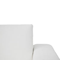 Minimalist Modern Sherpa Sectional Loveseat