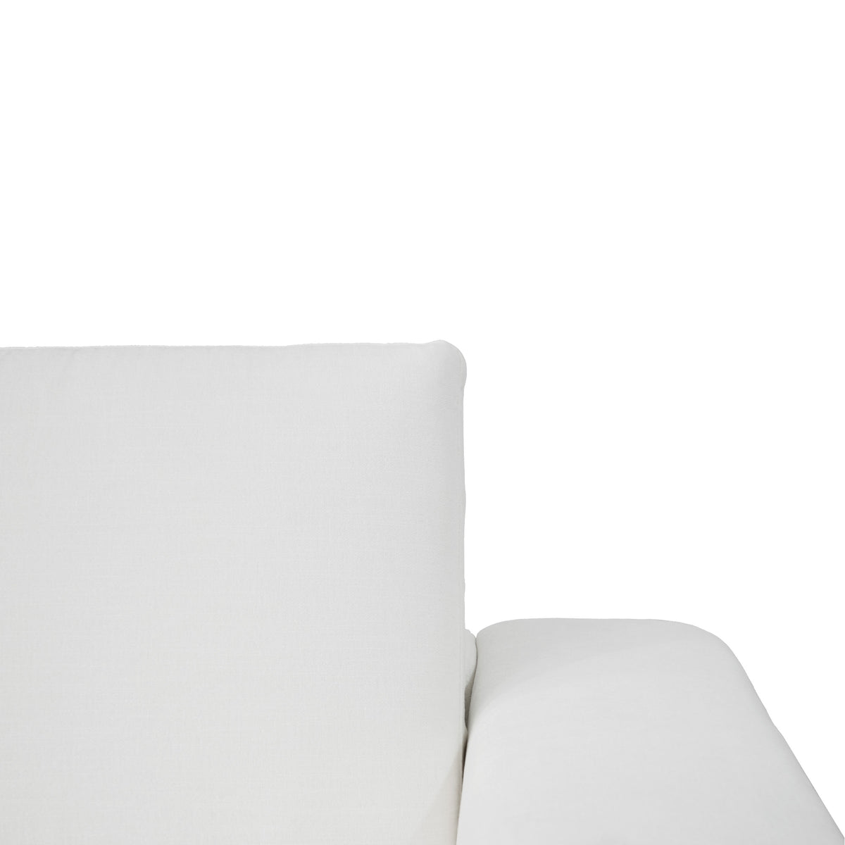 Minimalist Modern Sherpa Sectional Loveseat