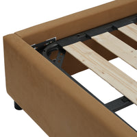 Wave-Shaped Upholstered Platform Bed – 2 Color Options, Queen & King Size