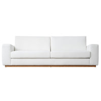 Minimalist Modern Sherpa Sectional Loveseat