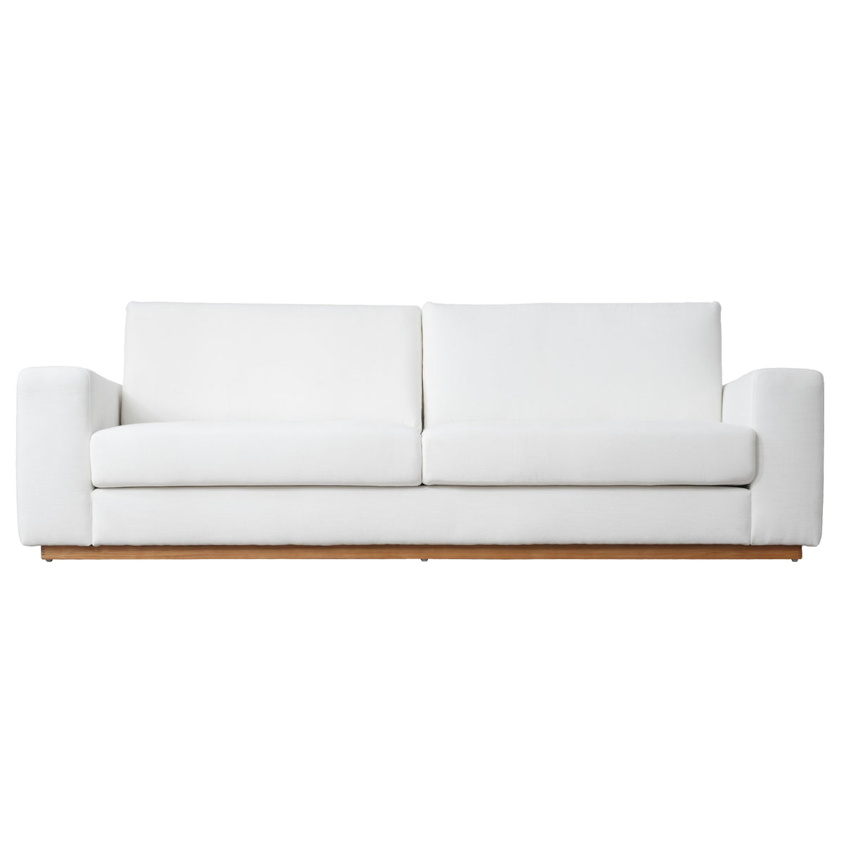 Minimalist Modern Sherpa Sectional Loveseat