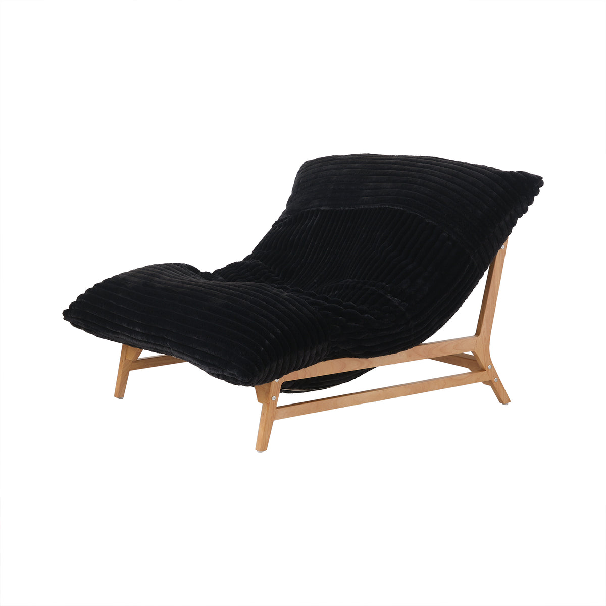 Leisure Lounge Chair – Corduroy Fabric, Solid Wood Frame for Living Room Corner/Bedroom Rest Area