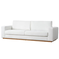 Minimalist Modern Sherpa Sectional Loveseat