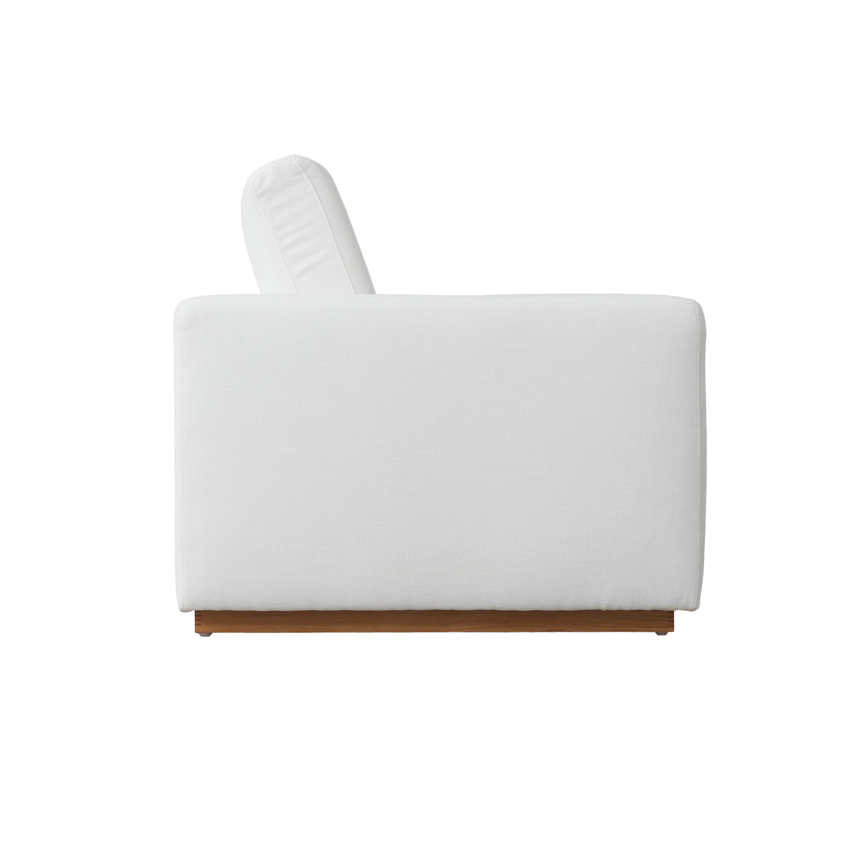 Minimalist Modern Sherpa Sectional Loveseat