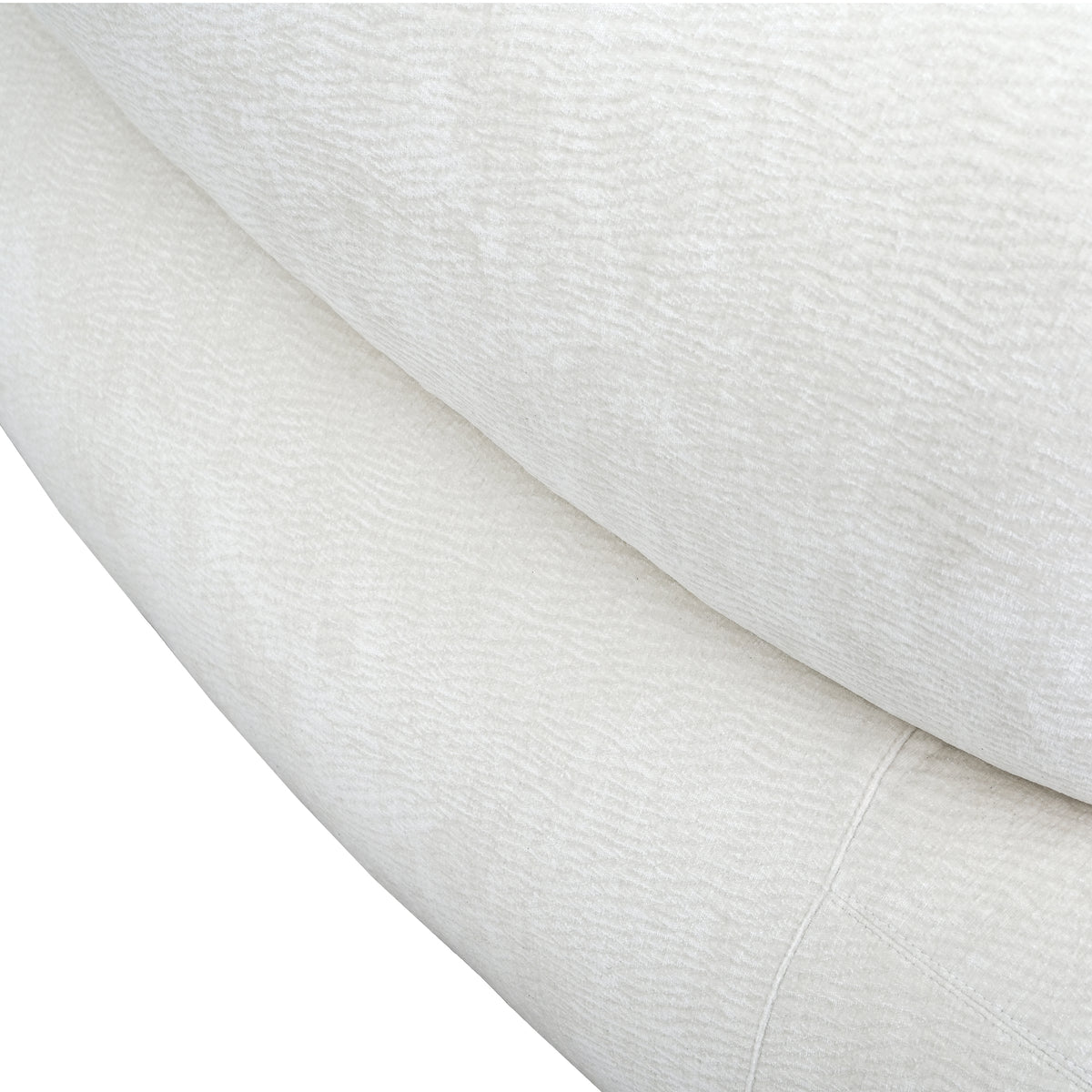 Curved Modular Sofa with Textured Fabric – Modern Minimalist Sectional