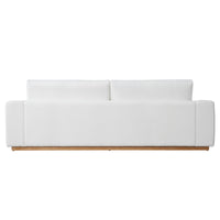 Minimalist Modern Sherpa Sectional Loveseat