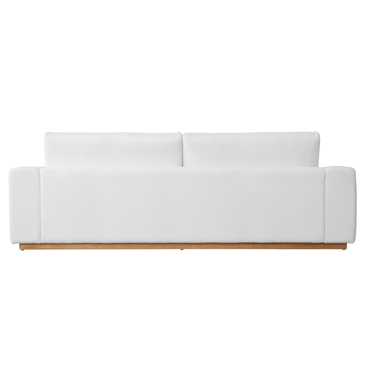 Minimalist Modern Sherpa Sectional Loveseat