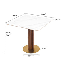Light Luxury Conversation Table – Multi-Shape & Material Options + Multi-Column Solid Wood Leg, Retro Luxury Leisure Table