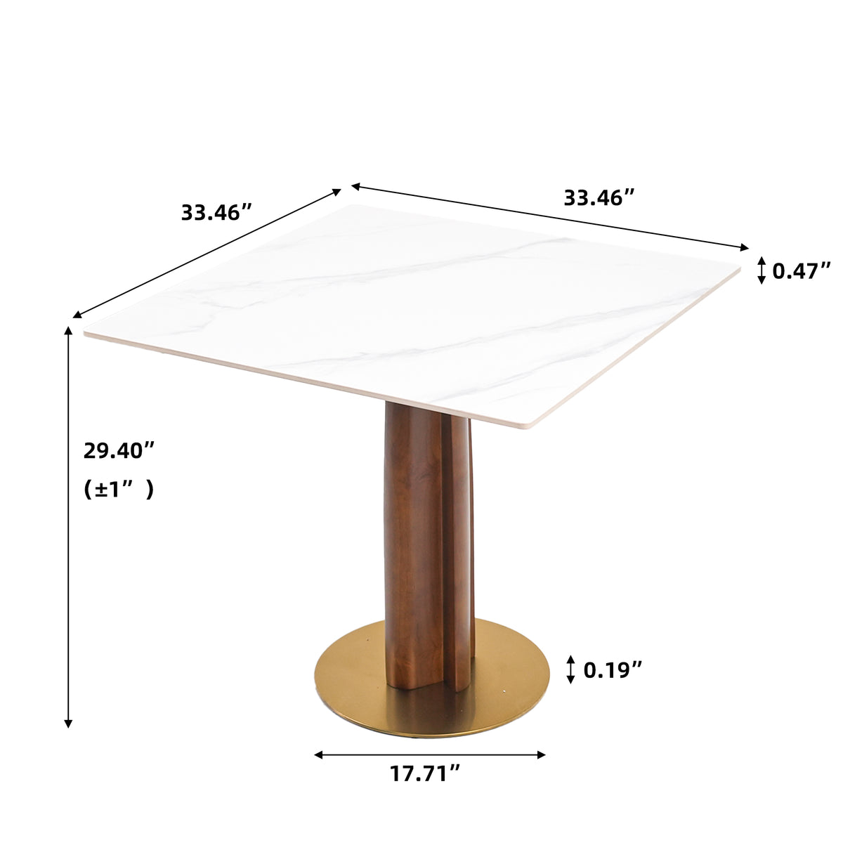 Light Luxury Conversation Table – Multi-Shape & Material Options + Multi-Column Solid Wood Leg, Retro Luxury Leisure Table