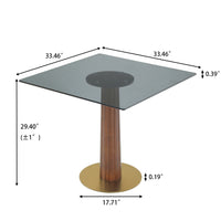 Light Luxury Conversation Table – Multi-Shape & Material Options + Column-Pattern Solid Wood Leg, Light Retro Leisure Table