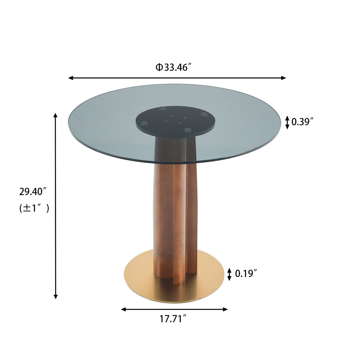 Light Luxury Conversation Table – Multi-Shape & Material Options + Multi-Column Solid Wood Leg, Retro Luxury Leisure Table