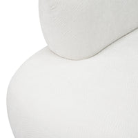 Curved Modular Sofa with Textured Fabric – Modern Minimalist Sectional
