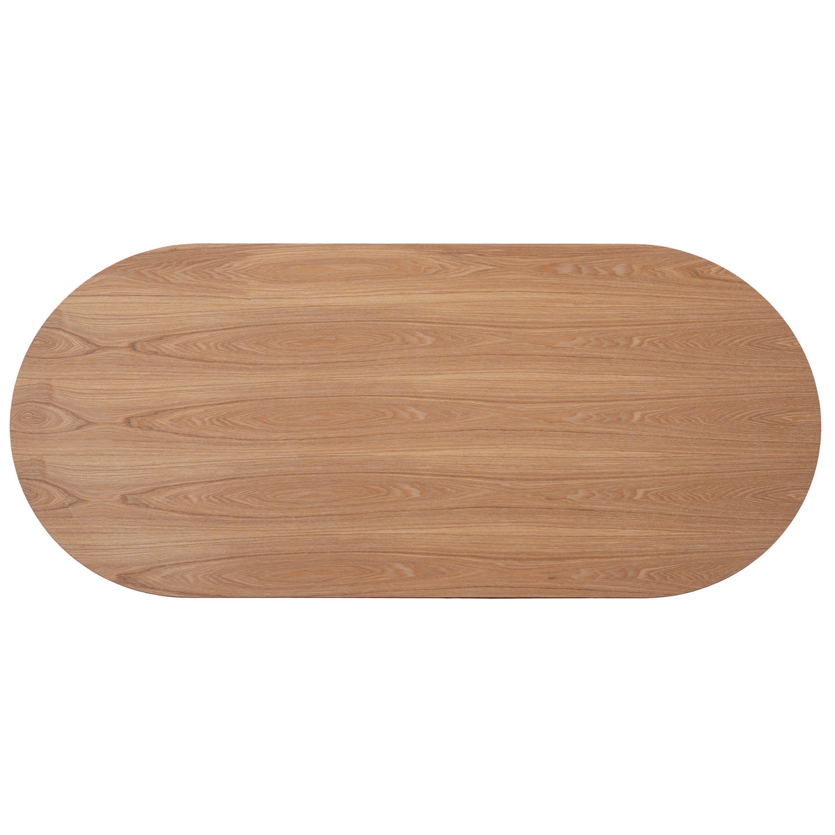 Curved Leg Oval Dining Table – 2 Color Options & 3 Sizes (Natural Wood/Black)