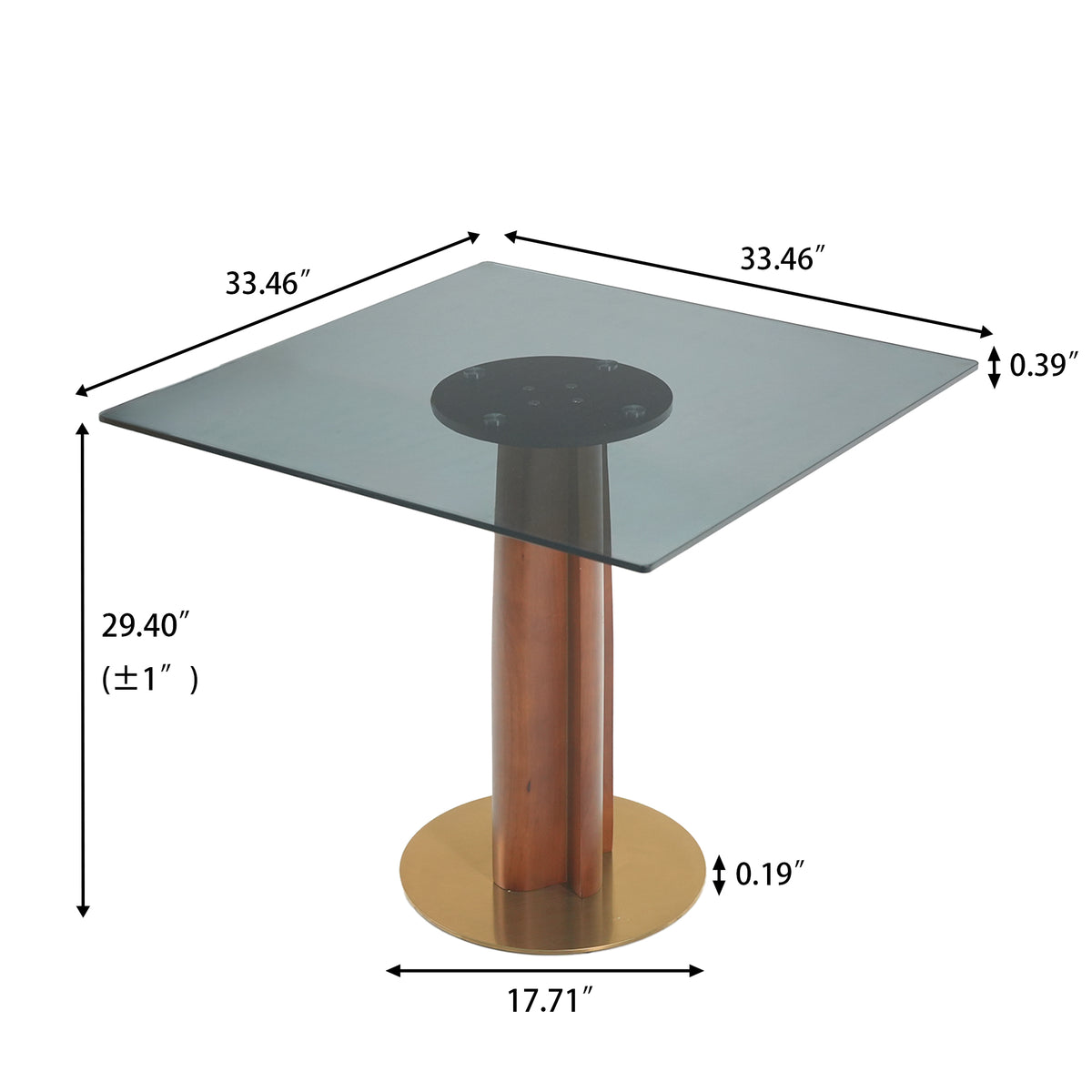 Light Luxury Conversation Table – Multi-Shape & Material Options + Multi-Column Solid Wood Leg, Retro Luxury Leisure Table