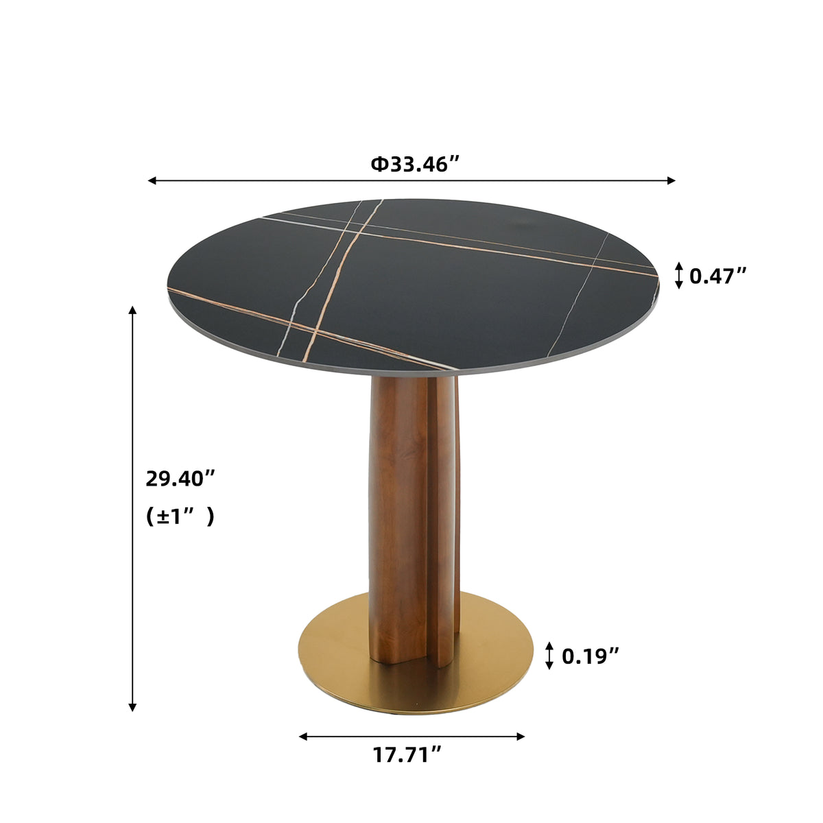 Light Luxury Conversation Table – Multi-Shape & Material Options + Multi-Column Solid Wood Leg, Retro Luxury Leisure Table