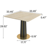 Light Luxury Conversation Table – Multi-Shape & Material Options + Color-Block Legs, Leisure Tea Table