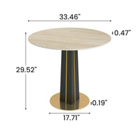 Light Luxury Conversation Table – Multi-Shape & Material Options + Color-Block Legs, Leisure Tea Table