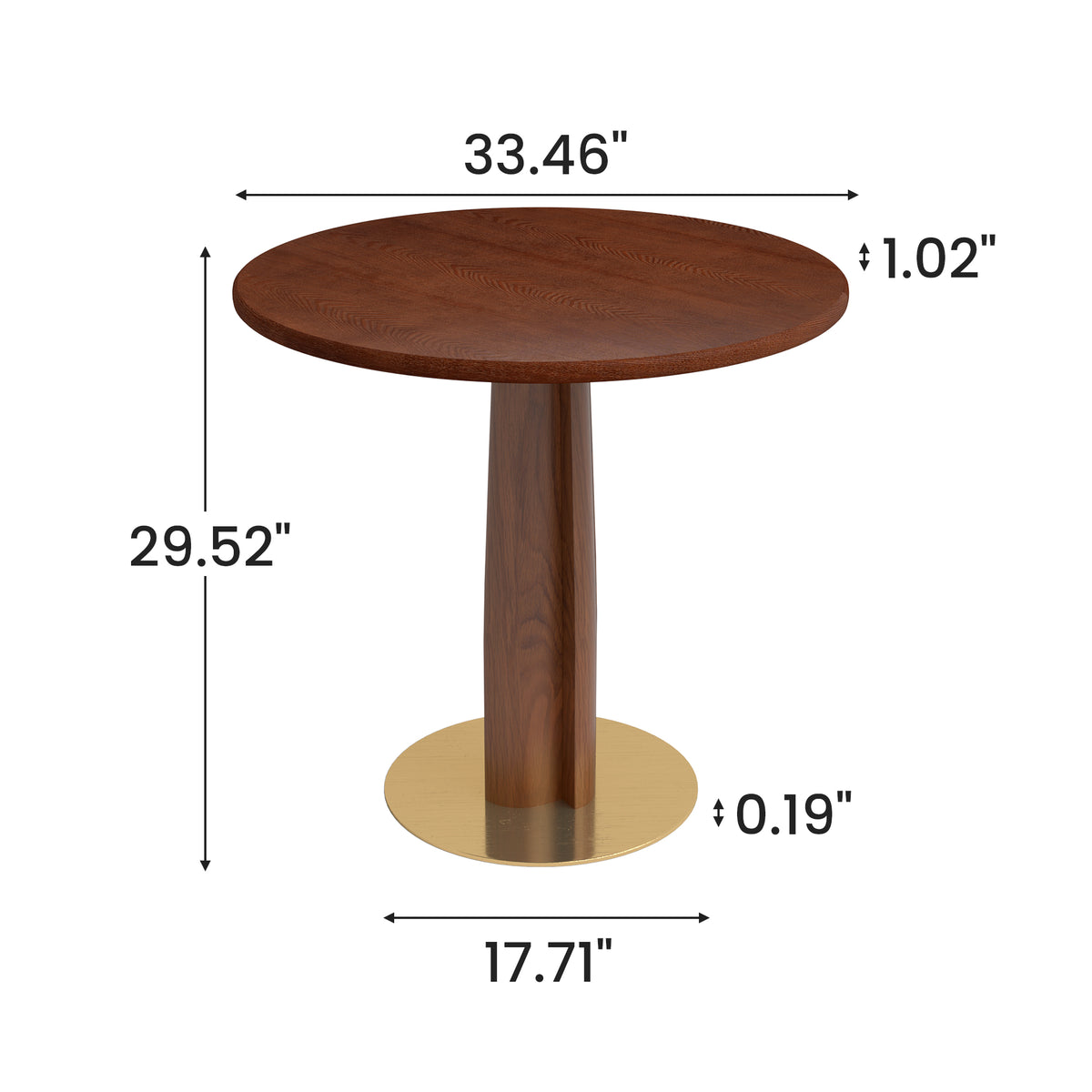 Light Luxury Conversation Table – Multi-Shape & Material Options + Multi-Column Solid Wood Leg, Retro Luxury Leisure Table