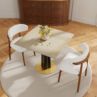 Light Luxury Conversation Table – Multi-Shape & Material Options + Color-Block Legs, Leisure Tea Table