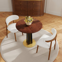 Light Luxury Conversation Table – Multi-Shape & Material Options + Color-Block Legs, Leisure Tea Table