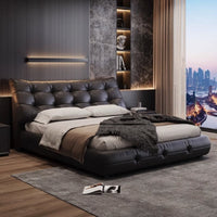 Éclair Puff Leather Bed #07
