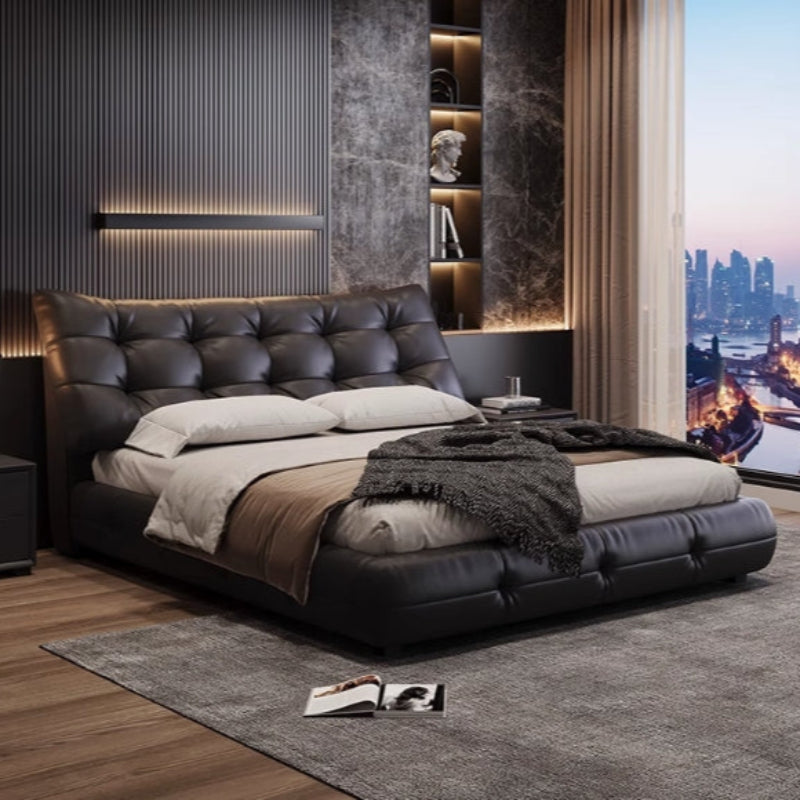 Éclair Puff Leather Bed #07