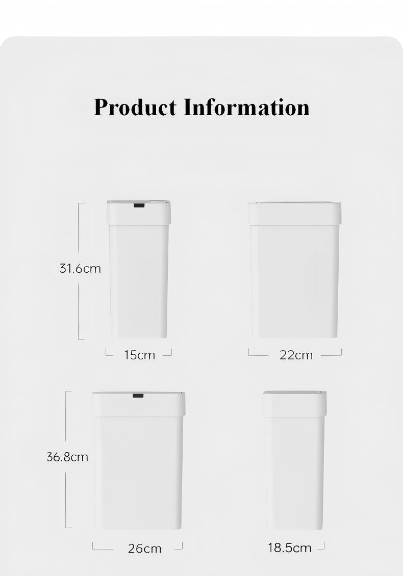 PureSense Motion Sensor Trash Can Set (2-Pack)