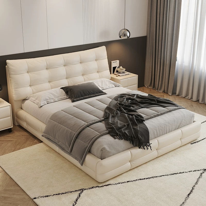 Éclair Puff Leather Bed #07