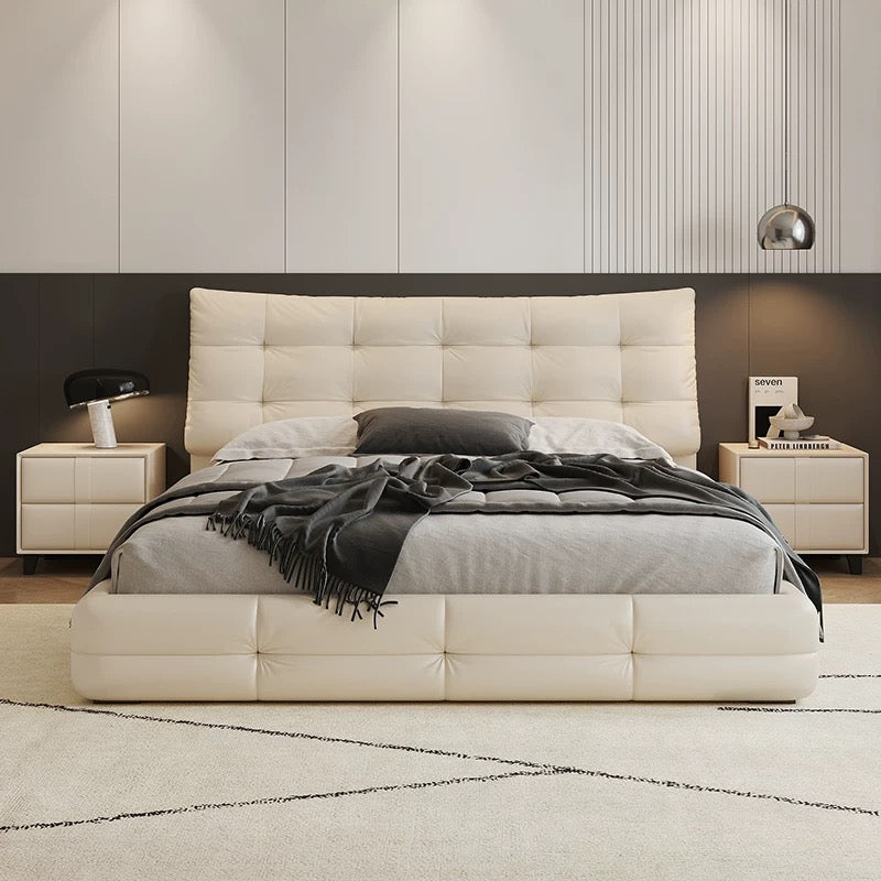 Éclair Puff Leather Bed #07