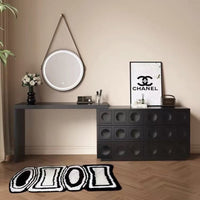 NoirArc Modern Lux Corner Dressing Table（Chairs, And Mirrors Are Not Included）
