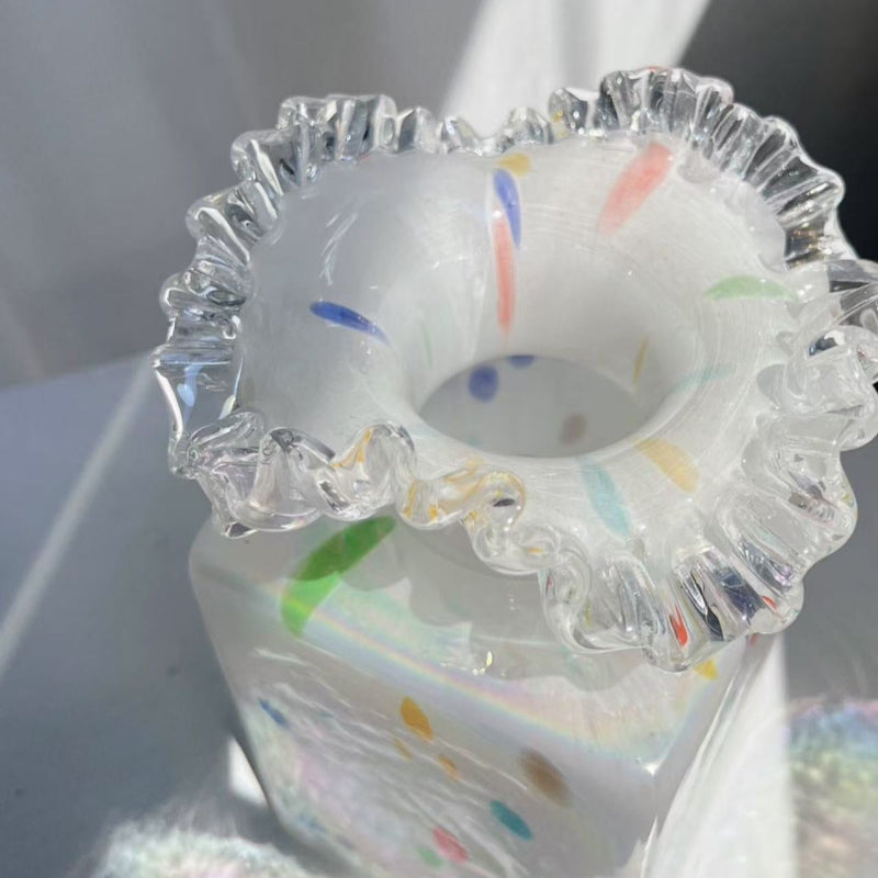 Confetti Bloom Glass Vase
