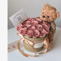 Forever Blooms Teddy Gift Set