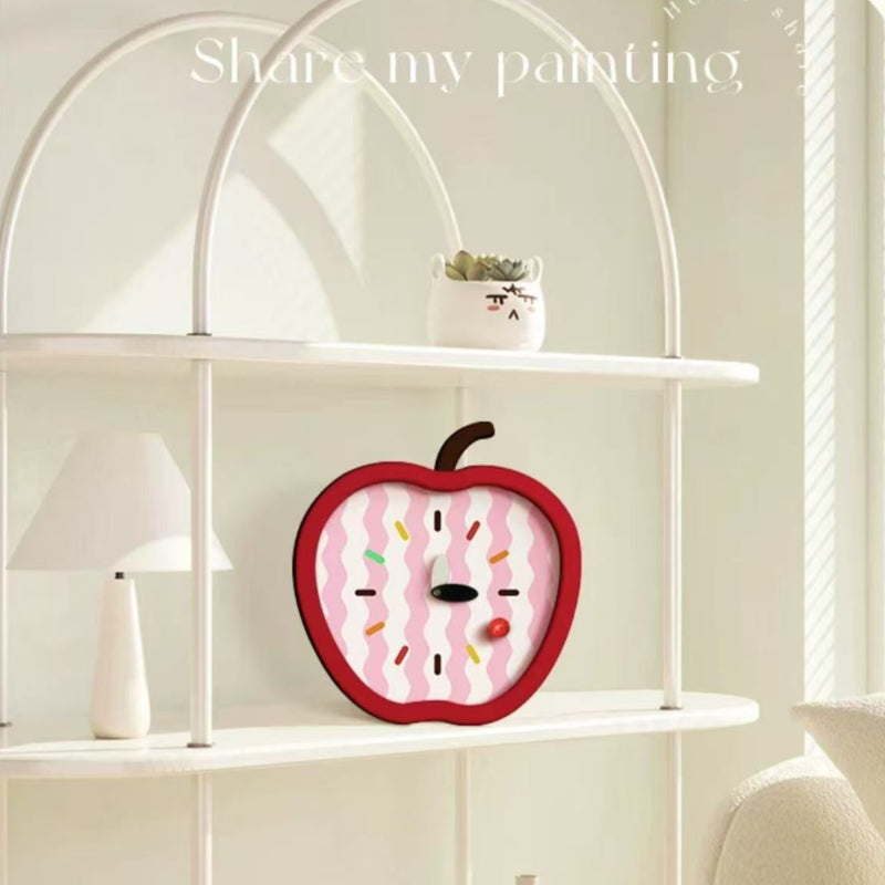 Dopamine Delight Apple Clock