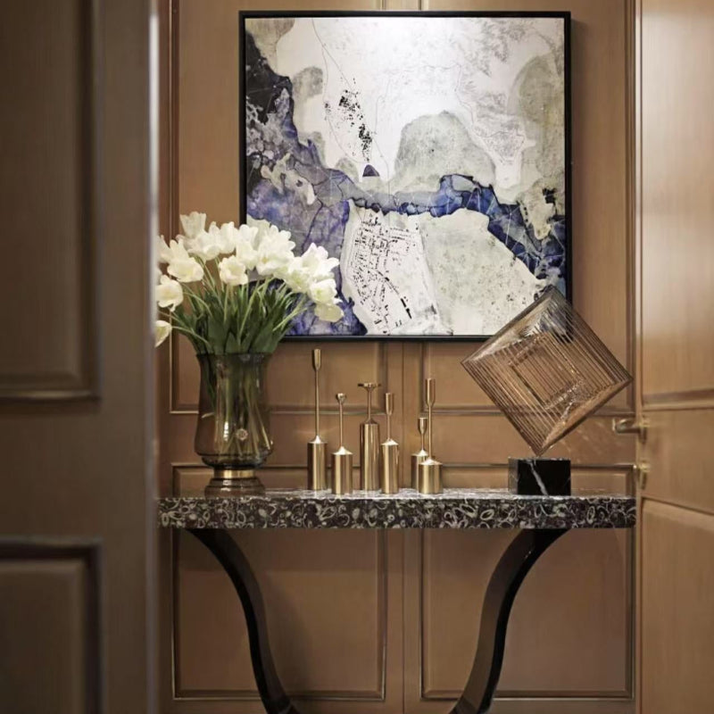 Gilded Elegance Candle Holder Set