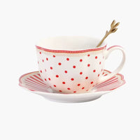 Scarlet Dots Porcelain Tea Set